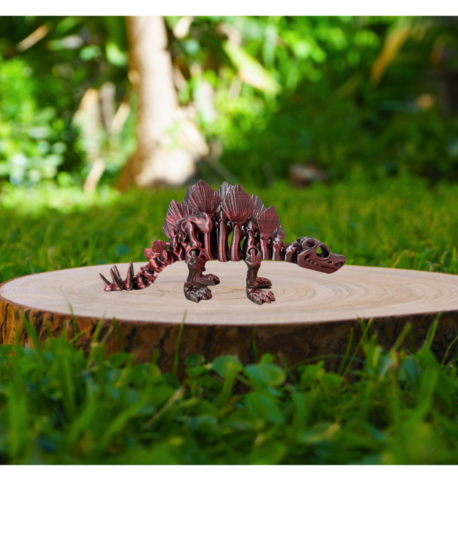 Estegosaurio Articulado Impreso en 3D | 17 Articulaciones | Toyverse 3D
