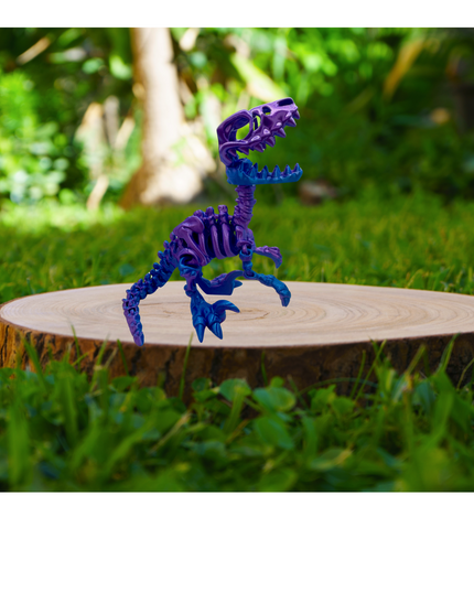 Velociraptor Articulado Impreso en 3D | 22 Articulaciones | Toyverse 3D