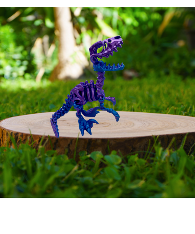 Velociraptor Articulado Impreso en 3D | 22 Articulaciones | Toyverse 3D