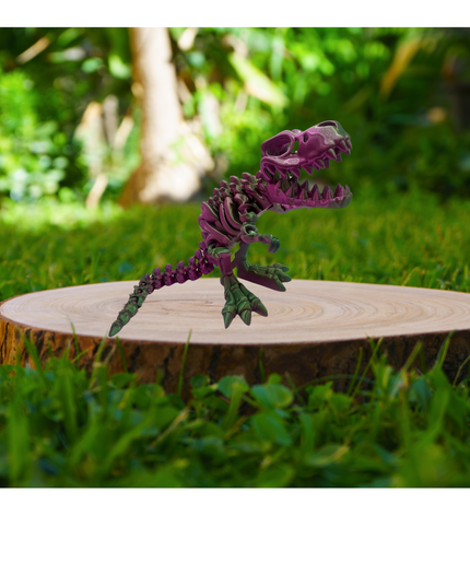 T-Rex Articulado Impreso en 3D | Dinosaurio Flexible de 25 Articulaciones | Toyverse 3D