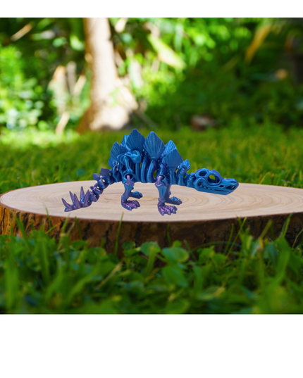 Estegosaurio Articulado Impreso en 3D | 17 Articulaciones | Toyverse 3D