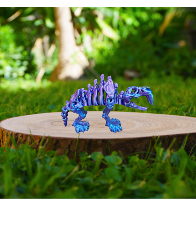 Tigre de Sable Articulado Impreso en 3D | 18 Articulaciones | Toyverse 3D