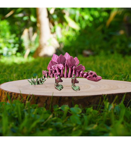 Estegosaurio Articulado Impreso en 3D | 17 Articulaciones | Toyverse 3D