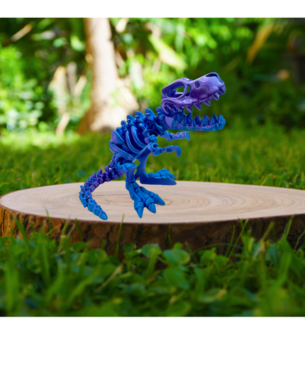 T-Rex Articulado Impreso en 3D | Dinosaurio Flexible de 25 Articulaciones | Toyverse 3D