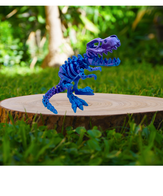 T-Rex Articulado Impreso en 3D | Dinosaurio Flexible de 25 Articulaciones | Toyverse 3D