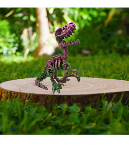 Velociraptor Articulado Impreso en 3D | 22 Articulaciones | Toyverse 3D