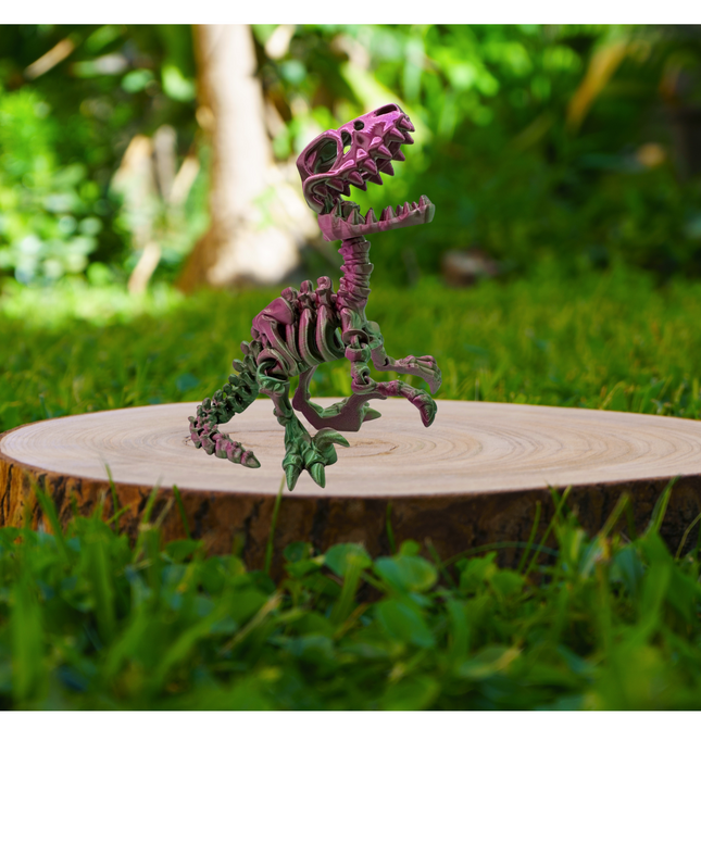 Velociraptor Articulado Impreso en 3D | 22 Articulaciones | Toyverse 3D