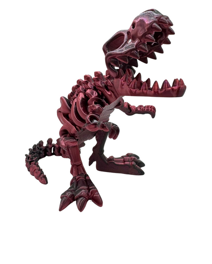 T-Rex Articulado Impreso en 3D | Dinosaurio Flexible de 25 Articulaciones | Toyverse 3D