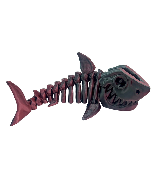 Megalodón Articulado Impreso en 3D | 14 Articulaciones | Toyverse 3D