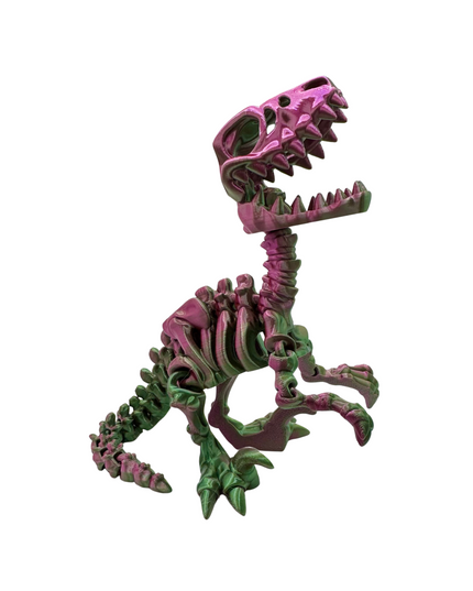 Velociraptor Articulado Impreso en 3D | 22 Articulaciones | Toyverse 3D