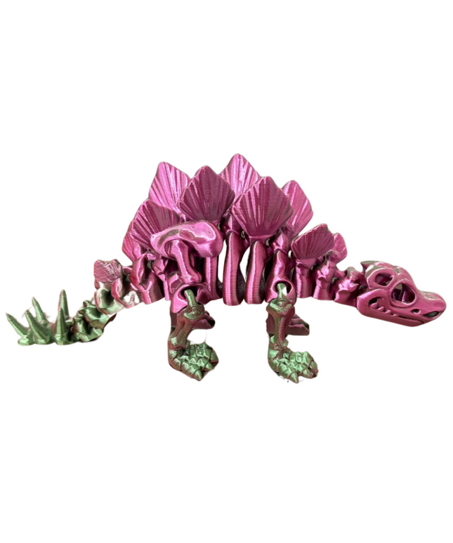 Estegosaurio Articulado Impreso en 3D | 17 Articulaciones | Toyverse 3D