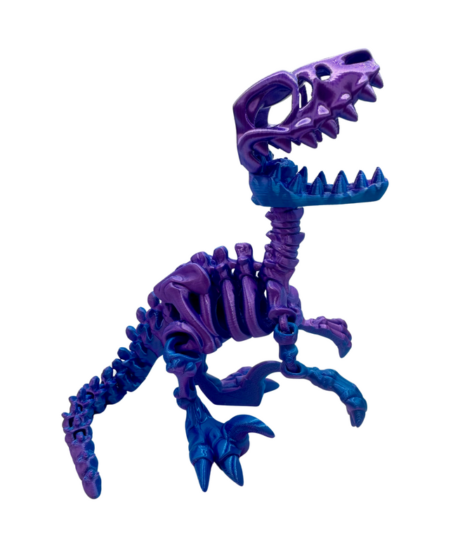 Velociraptor Articulado Impreso en 3D | 22 Articulaciones | Toyverse 3D
