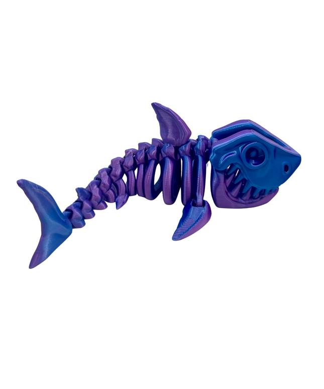 Megalodón Articulado Impreso en 3D | 14 Articulaciones | Toyverse 3D