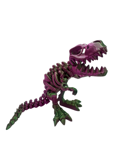 T-Rex Articulado Impreso en 3D | Dinosaurio Flexible de 25 Articulaciones | Toyverse 3D