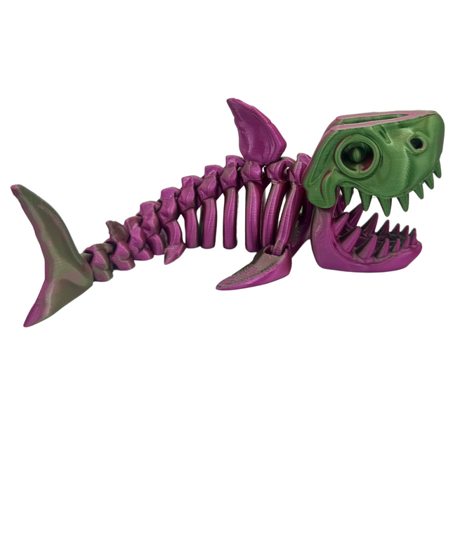 Megalodón Articulado Impreso en 3D | 14 Articulaciones | Toyverse 3D