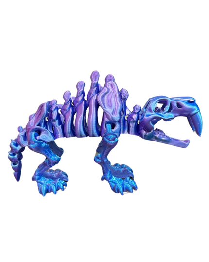 Tigre de Sable Articulado Impreso en 3D | 18 Articulaciones | Toyverse 3D