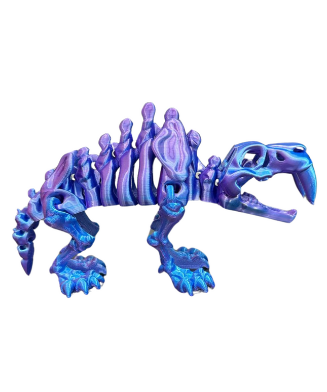 Tigre de Sable Articulado Impreso en 3D | 18 Articulaciones | Toyverse 3D