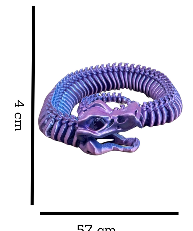 Serpiente Articulada Impresa en 3D | 38 Articulaciones | Toyverse 3D