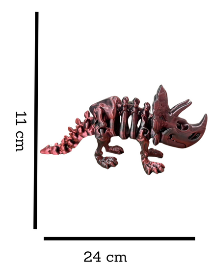 Triceratops Articulado Impreso en 3D | 12 Articulaciones | Toyverse 3D