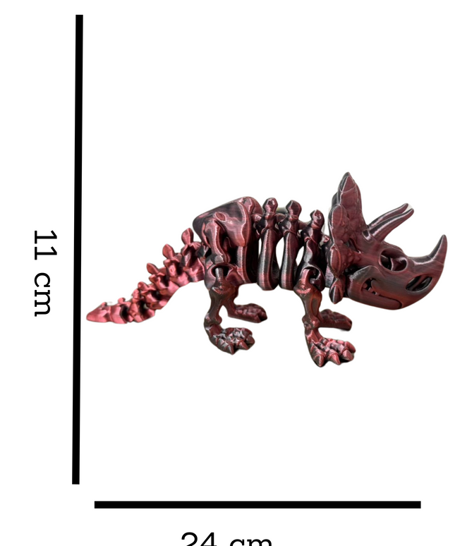 Triceratops Articulado Impreso en 3D | 12 Articulaciones | Toyverse 3D