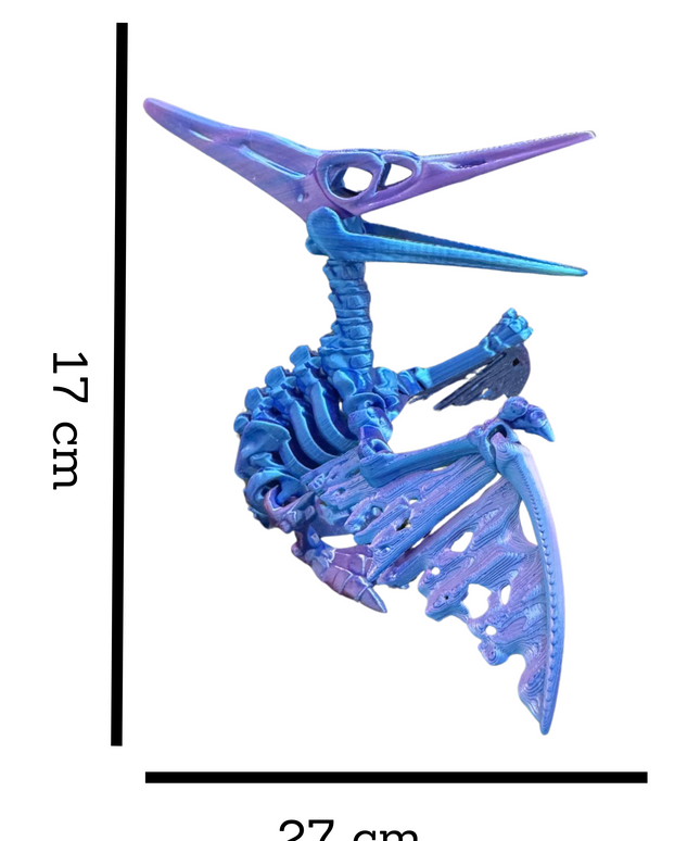 Pteranodon Articulado Impreso en 3D | 15 Articulaciones | Toyverse 3D