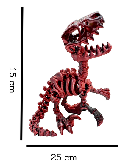 Velociraptor Articulado Impreso en 3D | 22 Articulaciones | Toyverse 3D