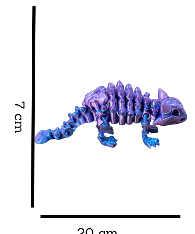Anquilosaurio Articulado Impreso en 3D | 19 Articulaciones | Toyverse 3D