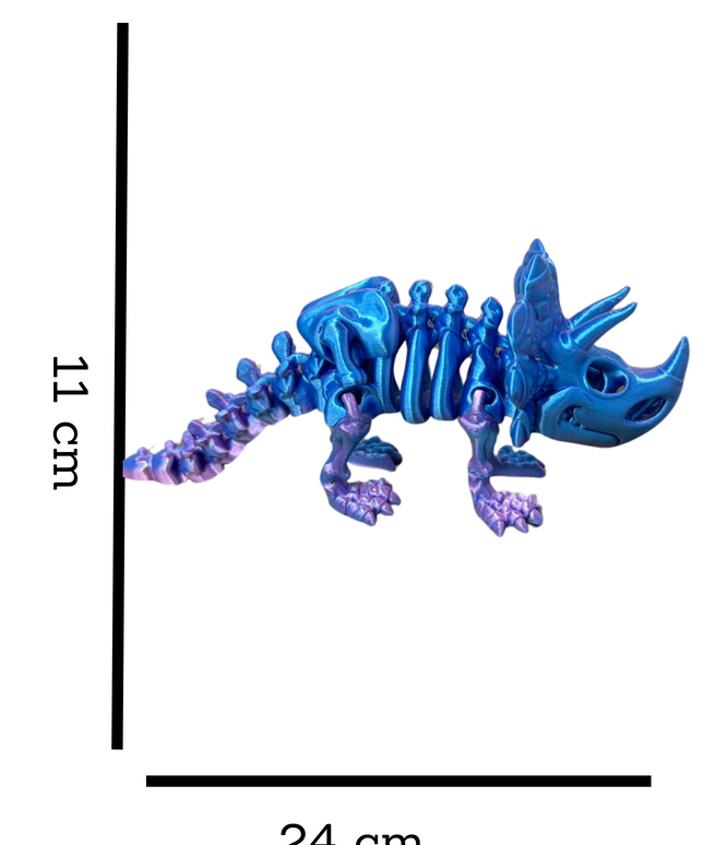 Triceratops Articulado Impreso en 3D | 12 Articulaciones | Toyverse 3D