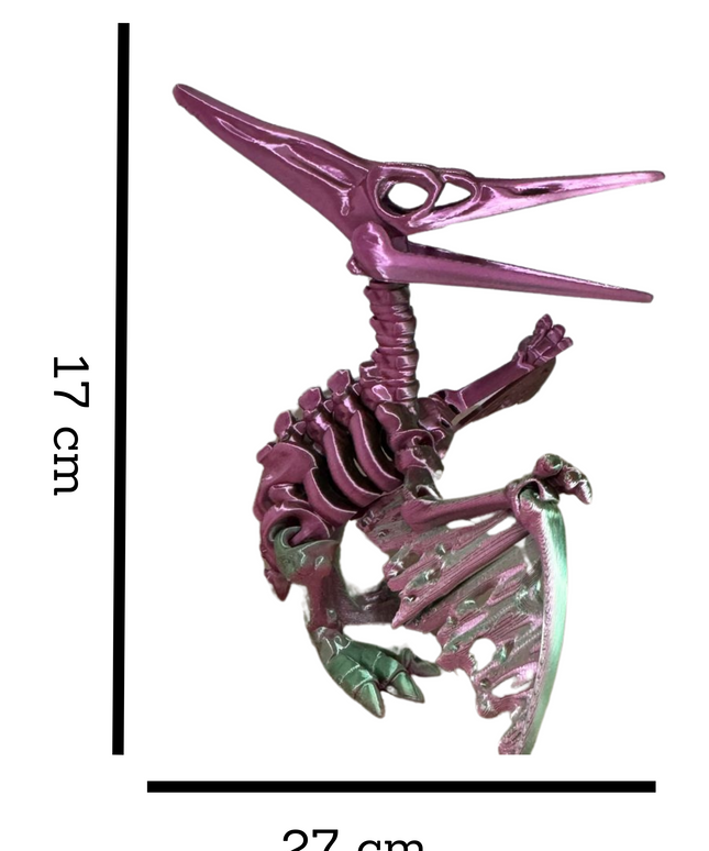 Pteranodon Articulado Impreso en 3D | 15 Articulaciones | Toyverse 3D