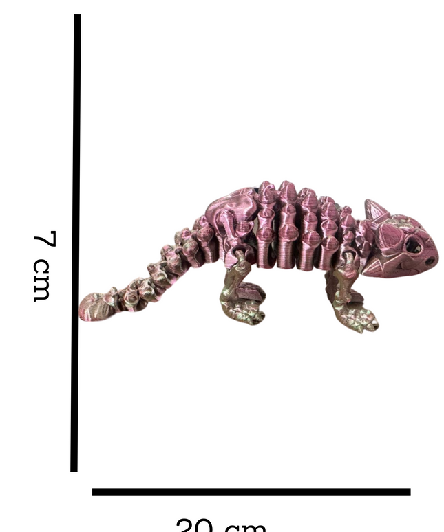 Anquilosaurio Articulado Impreso en 3D | 19 Articulaciones | Toyverse 3D