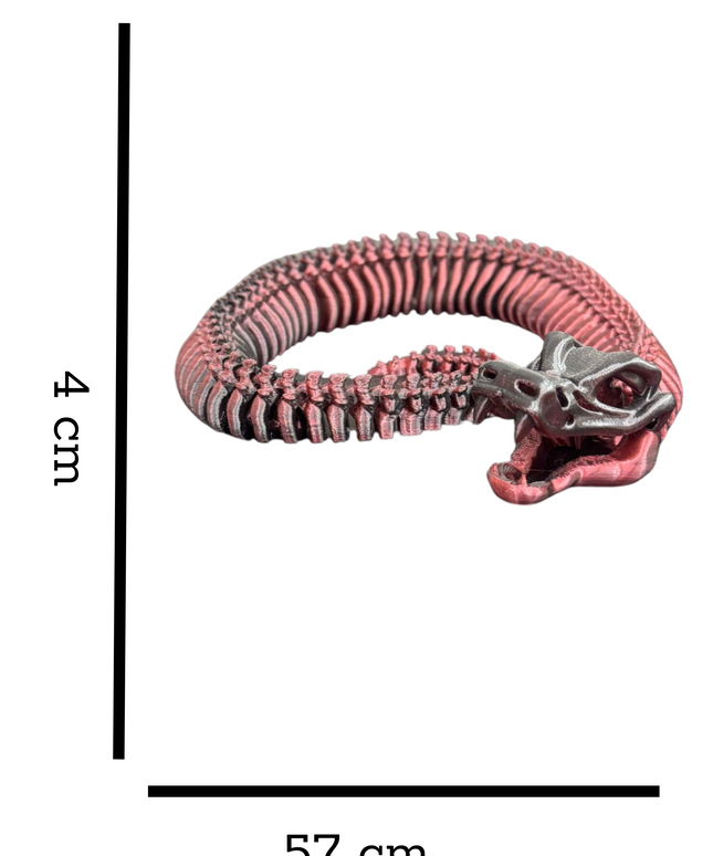 Serpiente Articulada Impresa en 3D | 38 Articulaciones | Toyverse 3D