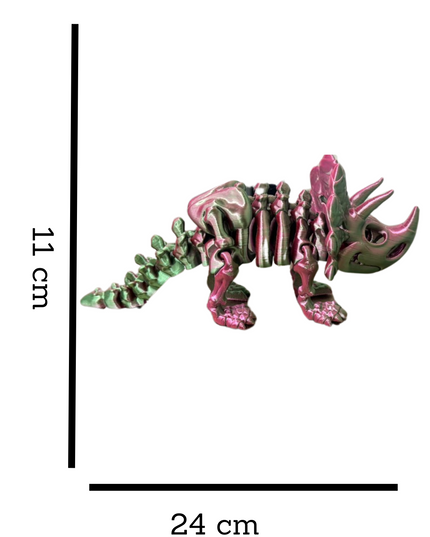 Triceratops Articulado Impreso en 3D | 12 Articulaciones | Toyverse 3D
