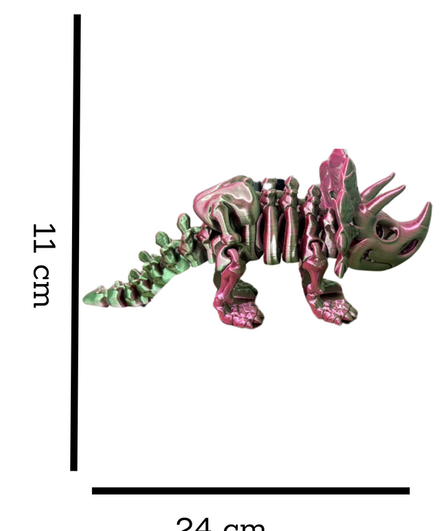 Triceratops Articulado Impreso en 3D | 12 Articulaciones | Toyverse 3D