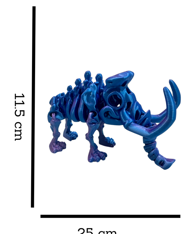 Mamut Articulado Impreso en 3D | 18 Articulaciones | Toyverse 3D