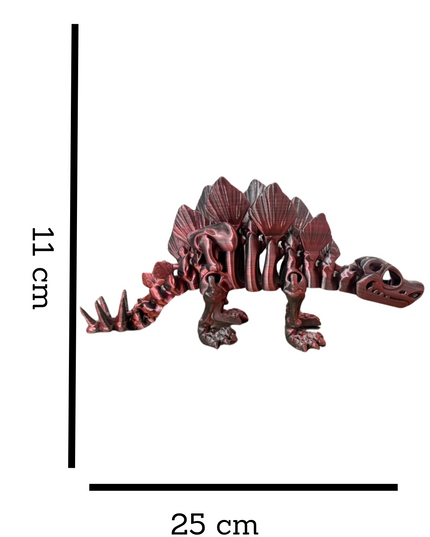 Estegosaurio Articulado Impreso en 3D | 17 Articulaciones | Toyverse 3D