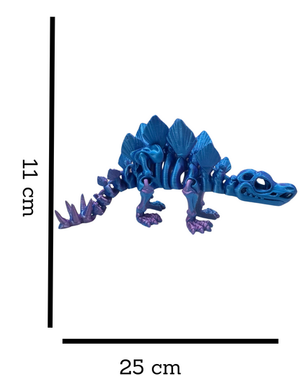 Estegosaurio Articulado Impreso en 3D | 17 Articulaciones | Toyverse 3D