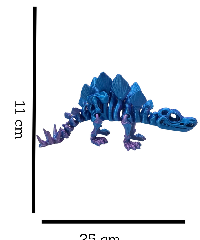 Estegosaurio Articulado Impreso en 3D | 17 Articulaciones | Toyverse 3D