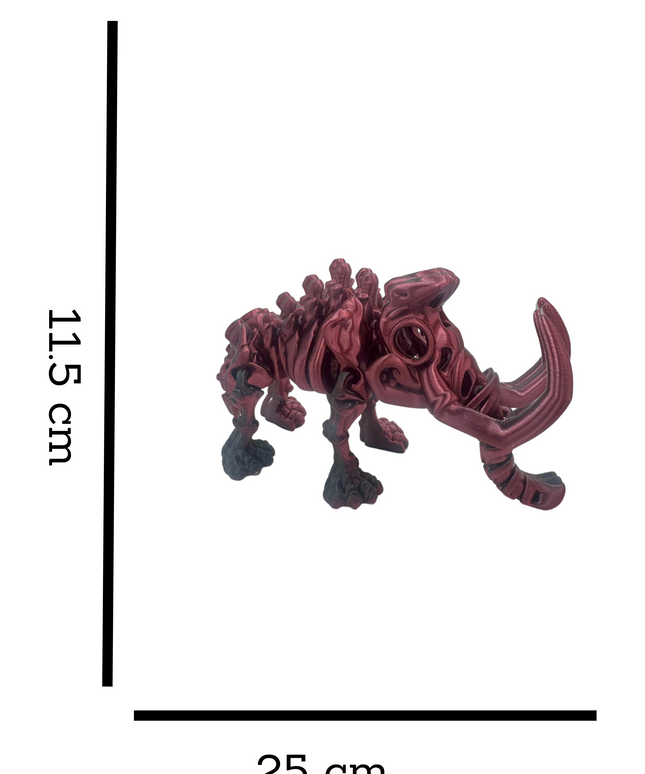 Mamut Articulado Impreso en 3D | 18 Articulaciones | Toyverse 3D