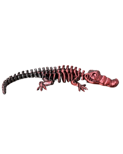 Cocodrilo Articulado Impreso en 3D | 34 Articulaciones | Toyverse 3D