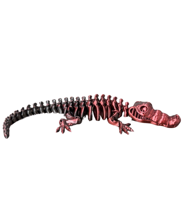 Cocodrilo Articulado Impreso en 3D | 34 Articulaciones | Toyverse 3D