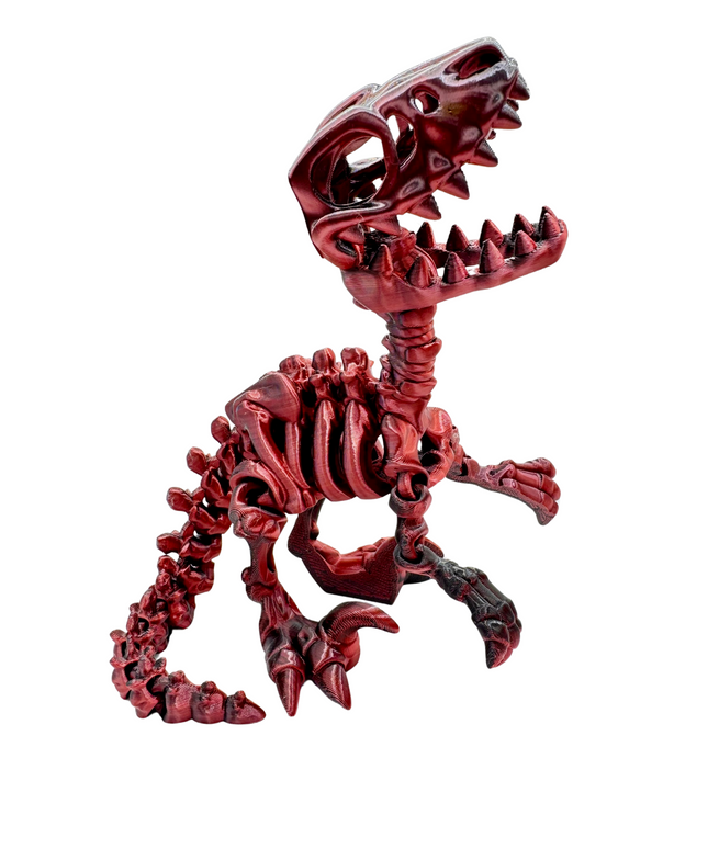 Velociraptor Articulado Impreso en 3D | 22 Articulaciones | Toyverse 3D