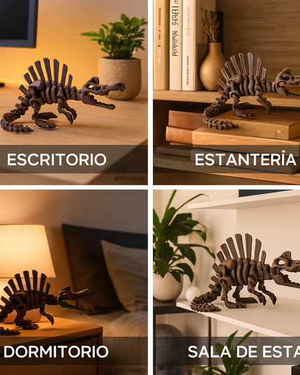 Espinosaurio Grande Articulado Impreso en 3D | 30cm | ToyVerse3D
