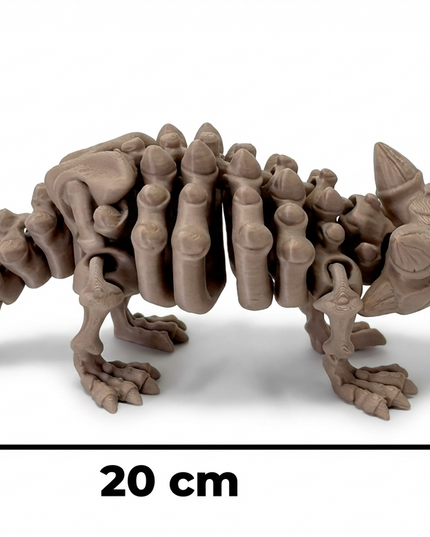 Anquilosaurio Articulado Impreso en 3D | 19 Articulaciones | Toyverse 3D
