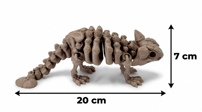Anquilosaurio Articulado Impreso en 3D | 19 Articulaciones | Toyverse 3D