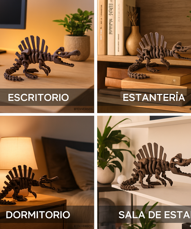Espinosaurio Grande Articulado Impreso en 3D | 30cm | ToyVerse3D