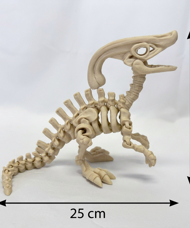 Parasaurolophus Articulado Impreso en 3D | 23 Articulaciones | Toyverse 3D