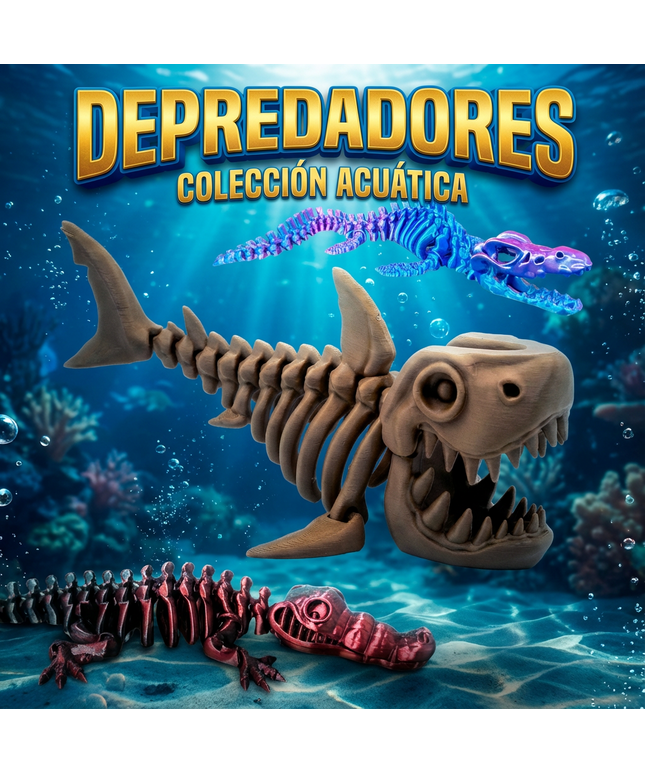 Pack Jurásico | 3 Dinosaurios Articulados 3D | ToyVerse3D