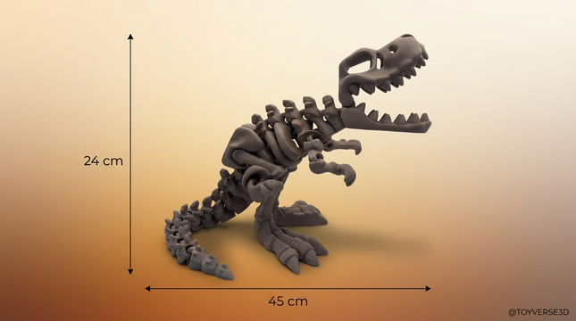 T-Rex Grande Articulado Impreso en 3D | 30cm | ToyVerse3D