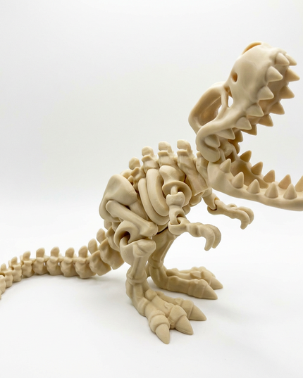 T-Rex Articulado Impreso en 3D | Dinosaurio Flexible de 25 Articulaciones | Toyverse 3D