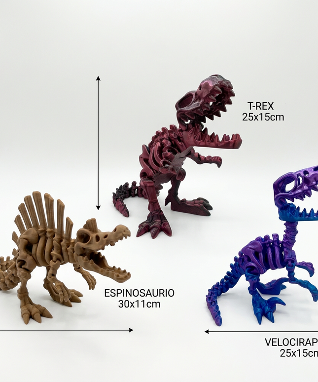 Pack Depredadores | 3 Carnívoros Articulados 3D | ToyVerse3D